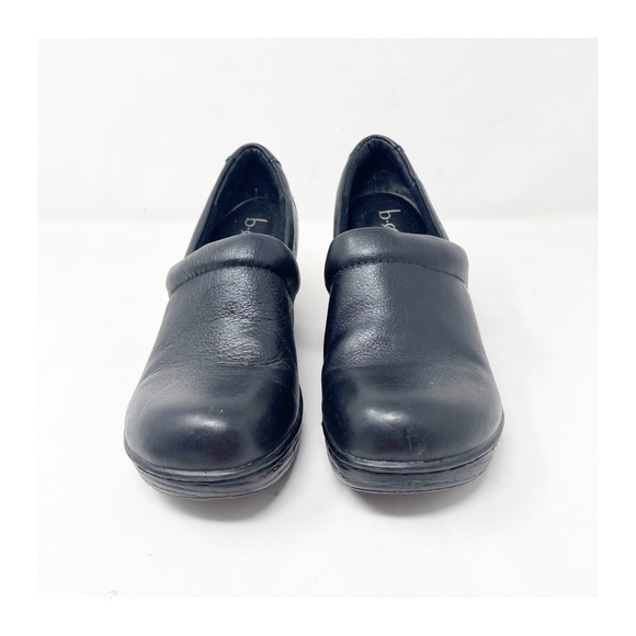 B.O.C. BOC Womens Shoes Size 6 Clogs Black Leather - Picture 1 of 9
